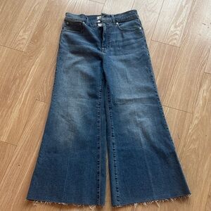 Madewell Dark Blue Flare Jeans 28 new with tags inseam is 26 inches